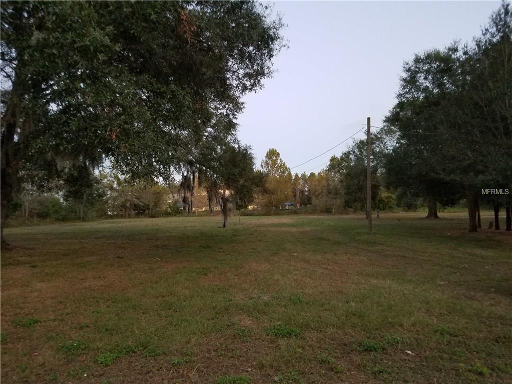 A grassy field with trees in the background.