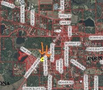 Map of a residential area in Florida.