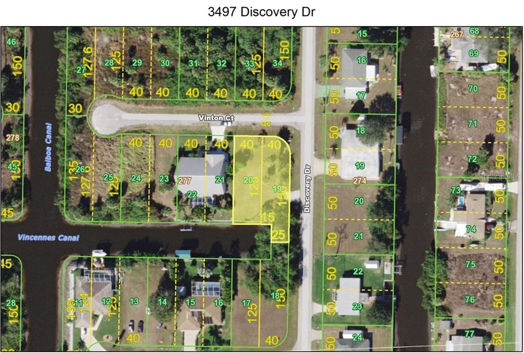 Aerial view of property at 3497 Discovery Dr.