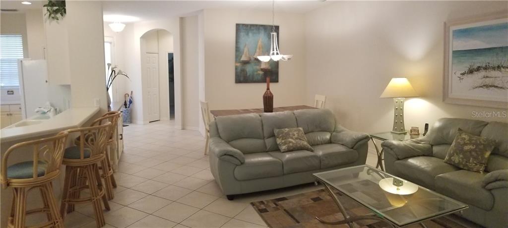 Living room with two sofas and a coffee table.