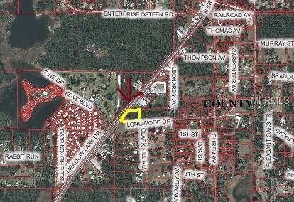 Aerial map of Longwood, Florida.