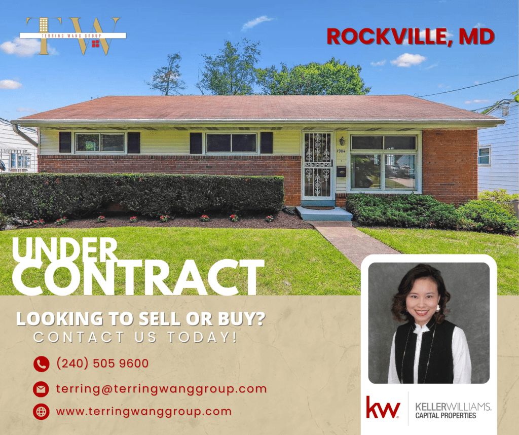 House in Rockville, MD under contract.