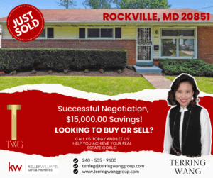 Just sold home in Rockville, MD.