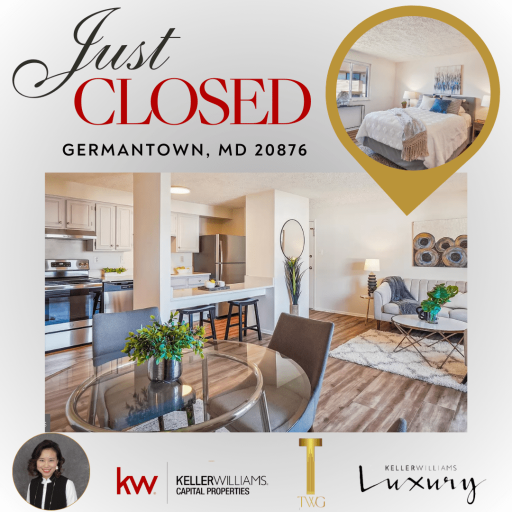 Just closed condo in Germantown, MD.