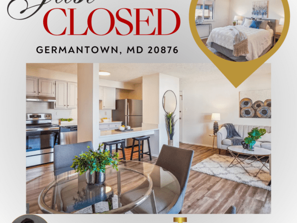 Just closed condo in Germantown, MD.
