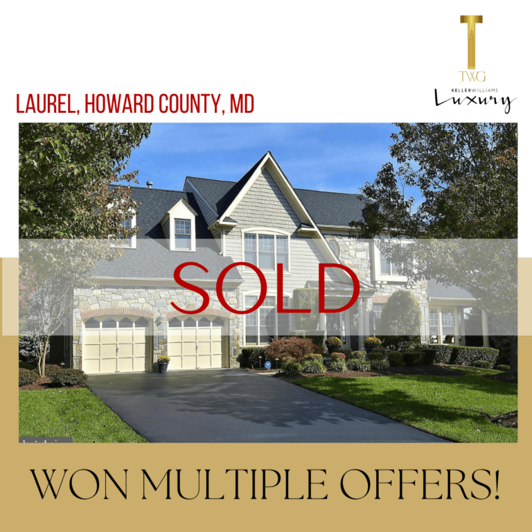 Sold Laurel, MD home with multiple offers.