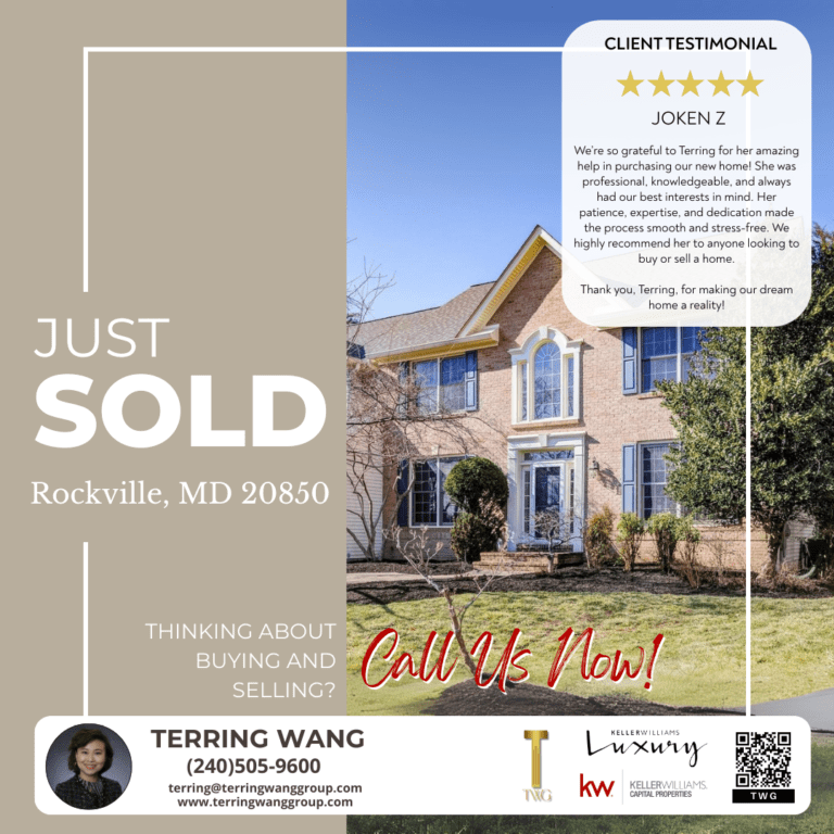 House sold in Rockville, MD 20850.