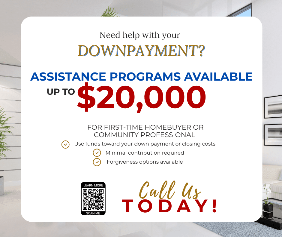 Assistance programs available up to $20,000.